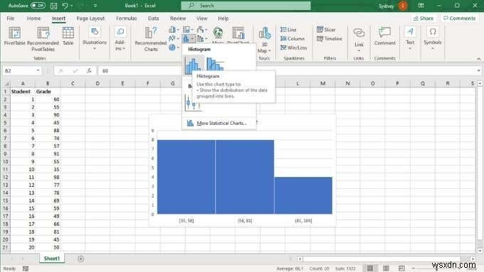 Excel में हिस्टोग्राम कैसे बनाएं