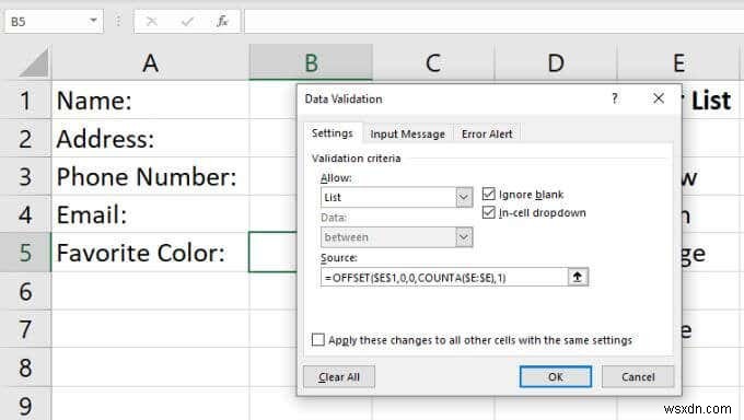 Excel में ड्रॉप डाउन लिस्ट कैसे बनाएं