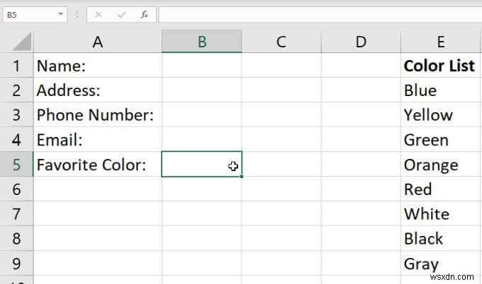 Excel में ड्रॉप डाउन लिस्ट कैसे बनाएं