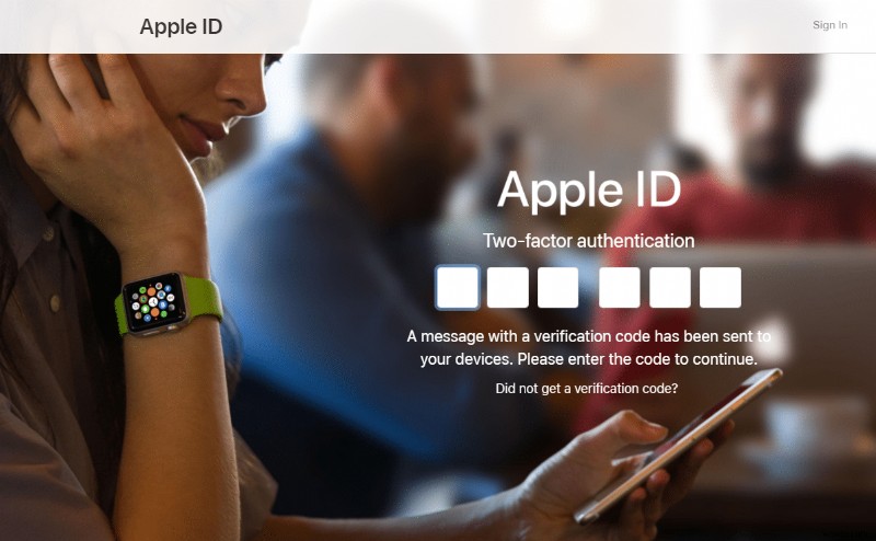 Apple ID टू फैक्टर ऑथेंटिकेशन