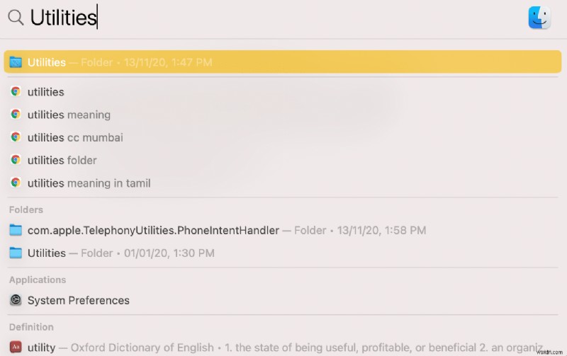 Mac पर यूटिलिटी फोल्डर का उपयोग कैसे करें