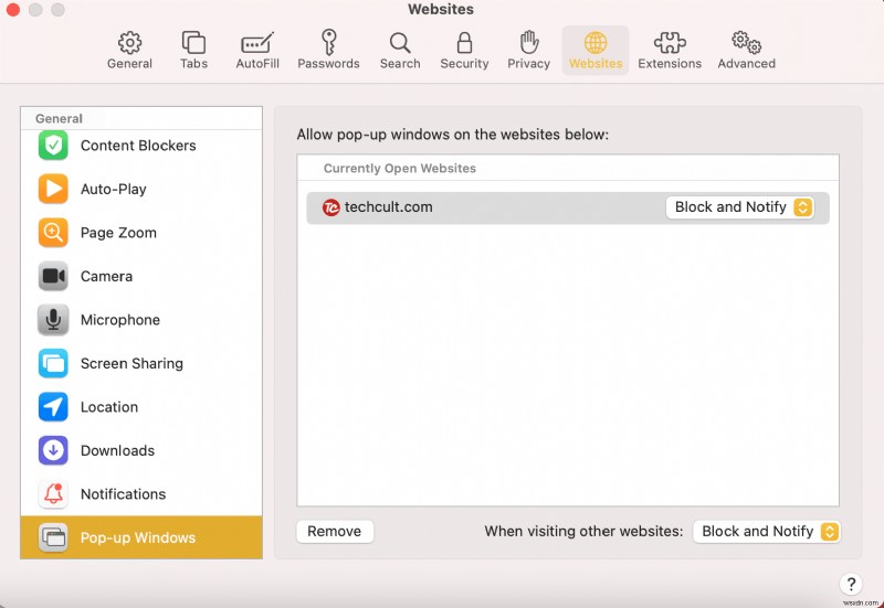 मैक पर सफारी में पॉप-अप को कैसे ब्लॉक करें 