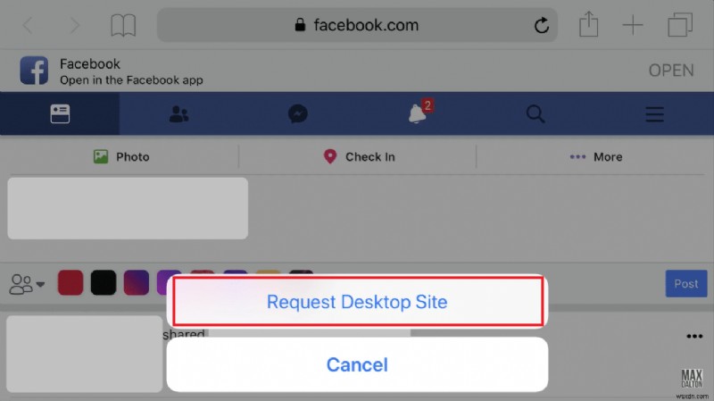 iPhone पर Facebook डेस्कटॉप संस्करण कैसे एक्सेस करें