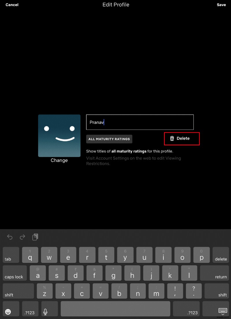 Netflix Profile कैसे Delete करें