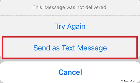 इस संदेश को भेजने के लिए iMessage को सक्षम करने की आवश्यकता को ठीक करें