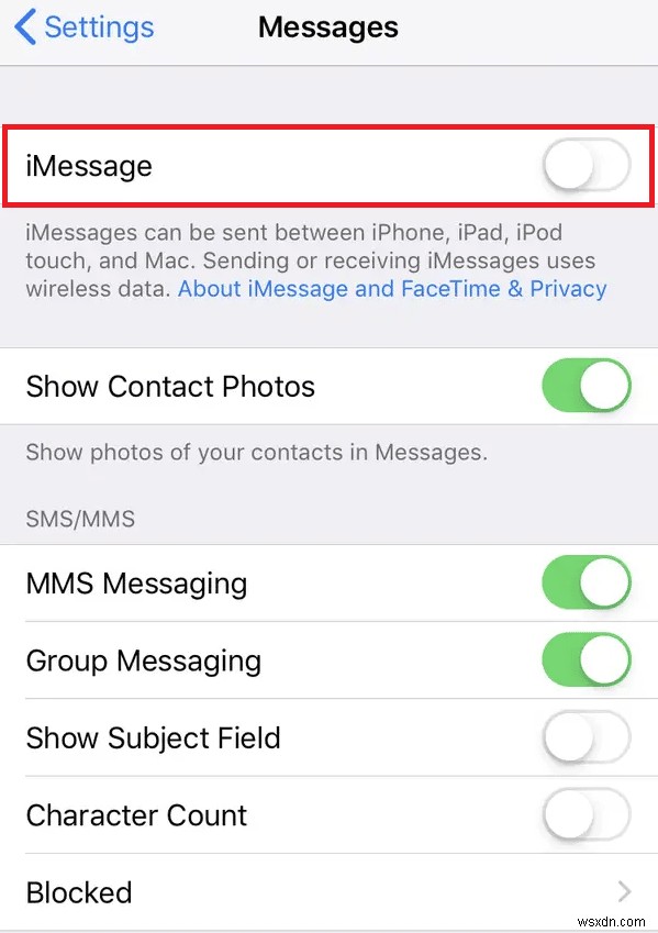 इस संदेश को भेजने के लिए iMessage को सक्षम करने की आवश्यकता को ठीक करें