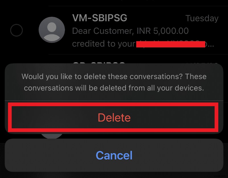 iPhone पर दोनों तरफ से मैसेज कैसे डिलीट करें