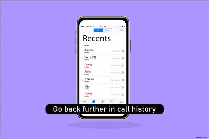 iPhone पर कॉल इतिहास में और पीछे कैसे जाएं