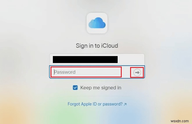 अपने iCloud खाते में कैसे प्रवेश करें