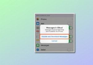 iCloud में संदेशों को अक्षम और डाउनलोड करने का क्या अर्थ है?
