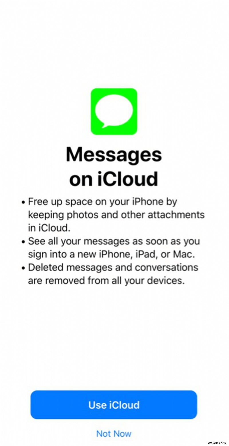 iCloud में संदेशों को अक्षम और डाउनलोड करने का क्या अर्थ है?