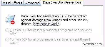विंडोज 10 में डीईपी (डेटा एक्ज़ीक्यूशन प्रिवेंशन) को डिसेबल कैसे करें 
