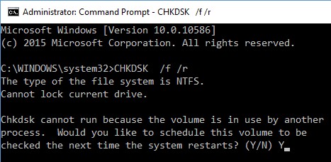 चेक डिस्क उपयोगिता (CHKDSK) के साथ फ़ाइल सिस्टम त्रुटियों को ठीक करें 