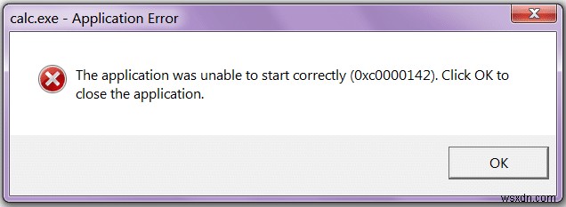 एप्लिकेशन त्रुटि को कैसे ठीक करें 0xc0000142 