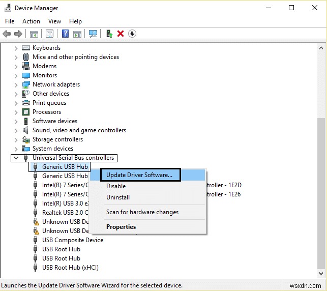 Windows 10 में USB डिवाइस डिस्क्रिप्टर विफलता को ठीक करें