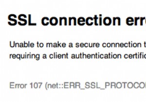 त्रुटि 107 ठीक करें (नेट ::ERR_SSL_PROTOCOL_ERROR) 