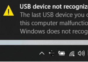 Windows 10 द्वारा मान्यता प्राप्त नहीं होने वाले USB डिवाइस को ठीक करें 