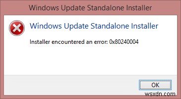 Windows अद्यतन त्रुटि कोड 8024A000 को ठीक करें 