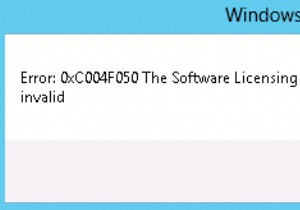 त्रुटि ठीक करें 0xC004F050 सॉफ़्टवेयर लाइसेंसिंग सेवा ने बताया कि उत्पाद कुंजी अमान्य है 