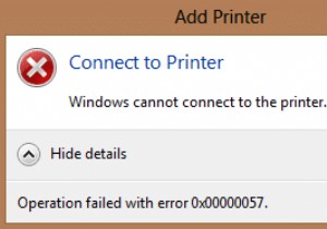 प्रिंटर स्थापना त्रुटि ठीक करें 0x00000057 [हल] 