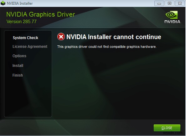 [हल किया गया] NVIDIA इंस्टालर त्रुटि जारी नहीं रख सकता 