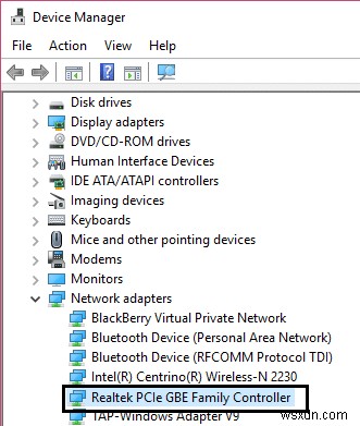 Realtek PCIe GBE फैमिली कंट्रोलर एडेप्टर को ठीक करें ड्राइवर समस्या का सामना कर रहा है 