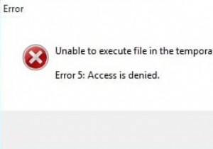 [हल किया गया] अस्थायी निर्देशिका में फ़ाइलें निष्पादित करने में असमर्थ 