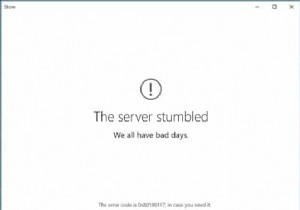 विंडोज स्टोर त्रुटि को ठीक करें सर्वर लड़खड़ा गया 