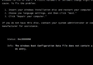 [हल] विंडोज 10 पर बूट त्रुटि 0xc0000098 