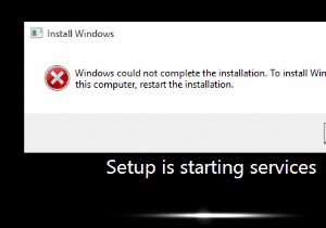फिक्स विंडोज इंस्टॉलेशन को पूरा नहीं कर सका [हल किया गया]
