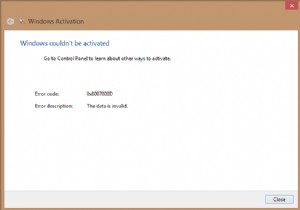 Windows को सक्रिय करने का प्रयास करते समय त्रुटि कोड 0x8007000D ठीक करें 