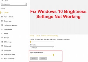 विंडोज 10 ब्राइटनेस सेटिंग्स काम नहीं कर रही हैं [हल] 