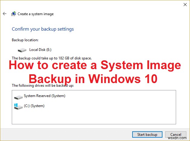 विंडोज 10 में सिस्टम इमेज बैकअप कैसे बनाएं