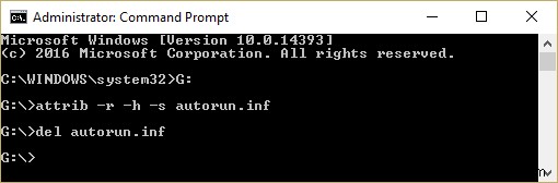 Autorun.inf फाइल को कैसे डिलीट करें 