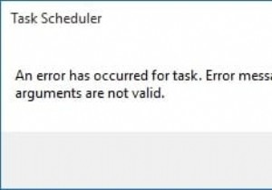 कार्य शेड्यूलर त्रुटि को ठीक करें निर्दिष्ट तर्कों में से एक या अधिक मान्य नहीं हैं 