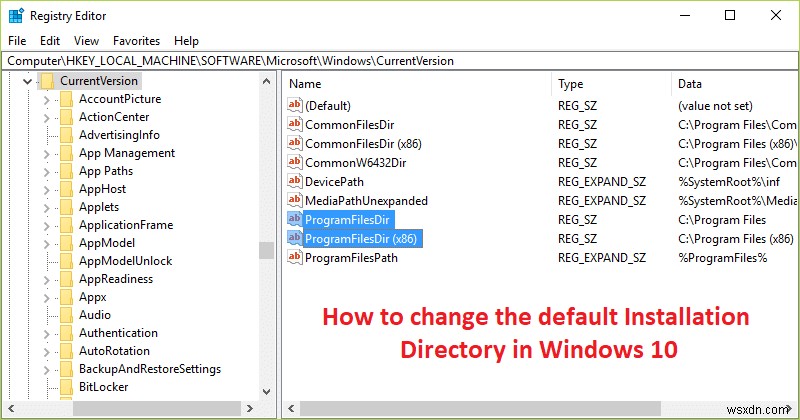 Windows 10 में डिफ़ॉल्ट इंस्टॉलेशन डायरेक्टरी को कैसे बदलें