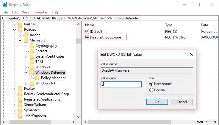 विंडो डिफेंडर त्रुटि को ठीक करें 0x800705b4 