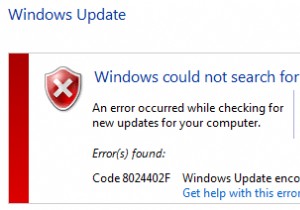 विंडोज अपडेट त्रुटि को ठीक करें 8024402F 
