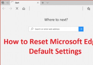 [गाइड] माइक्रोसॉफ्ट एज को डिफ़ॉल्ट सेटिंग्स पर रीसेट करें 