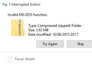 Windows 10 में अमान्य MS-DOS फ़ंक्शन त्रुटि [समाधान] 