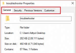 साझाकरण टैब फ़ोल्डर गुणों में अनुपलब्ध है [FIXED]