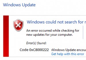 Windows अद्यतन त्रुटि को ठीक करें 0xc8000222 