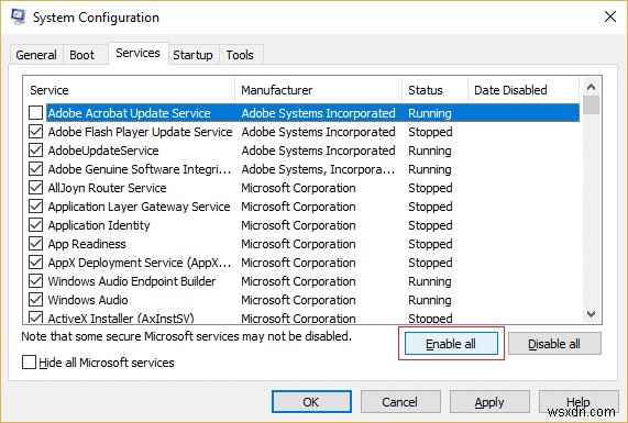 ठीक करें MSCONFIG विंडोज 10 पर बदलाव सेव नहीं करेगा