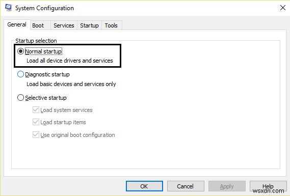 ठीक करें MSCONFIG विंडोज 10 पर बदलाव सेव नहीं करेगा