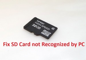 पीसी द्वारा मान्यता प्राप्त नहीं होने वाले एसडी कार्ड को ठीक करें 