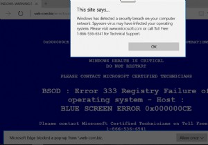 Microsoft Edge से नकली वायरस चेतावनी निकालें 