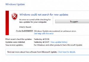 Windows अद्यतन त्रुटि को ठीक करें 0x80080005 