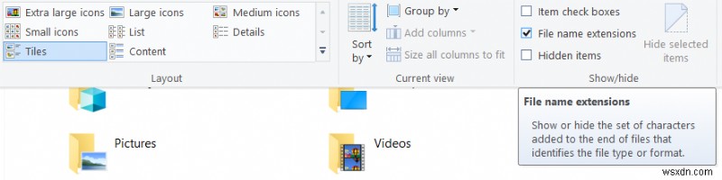 विंडोज 10 में फाइल एक्सटेंशन कैसे दिखाएं 