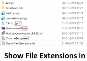 विंडोज 10 में फाइल एक्सटेंशन कैसे दिखाएं 