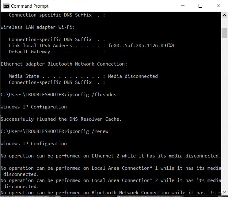 विंडोज 10 स्टोर त्रुटि कोड को ठीक करें 0x80072efd 